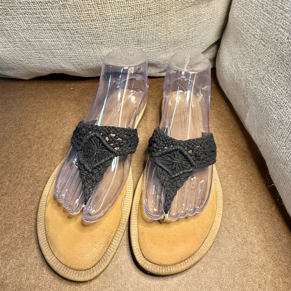 Skechers Black Comfort Sandals